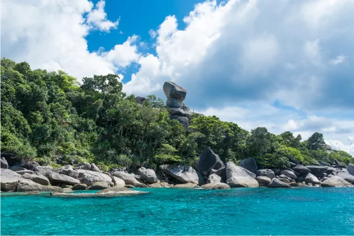 Couple viewing sunset